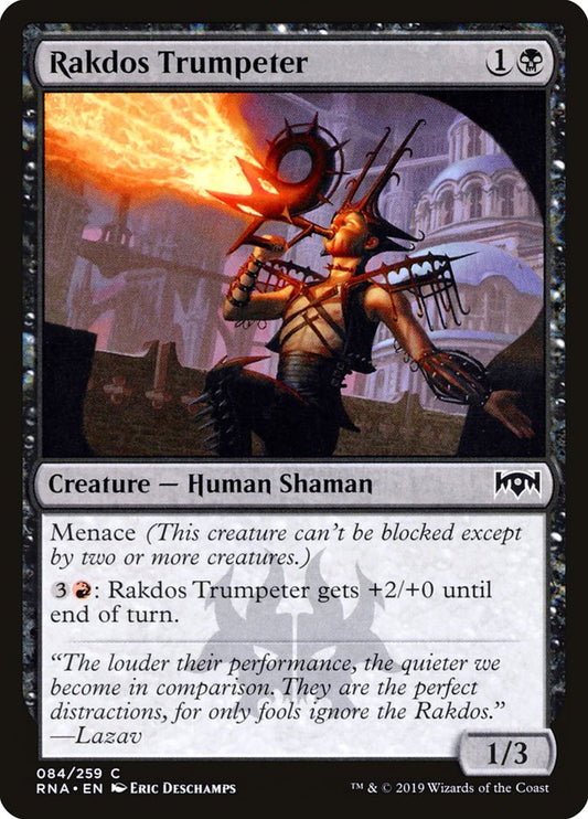 MTG Card Title: Rakdos Trumpeter RNA/84