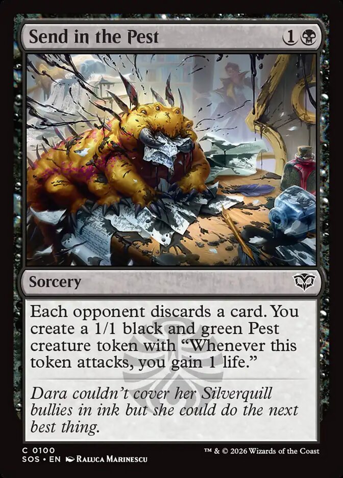 MTG Card Title: Send in the Pest SOS/100