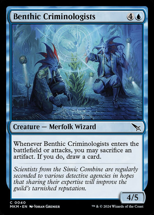 MTG Card Title: Benthic Criminologists MKM/40