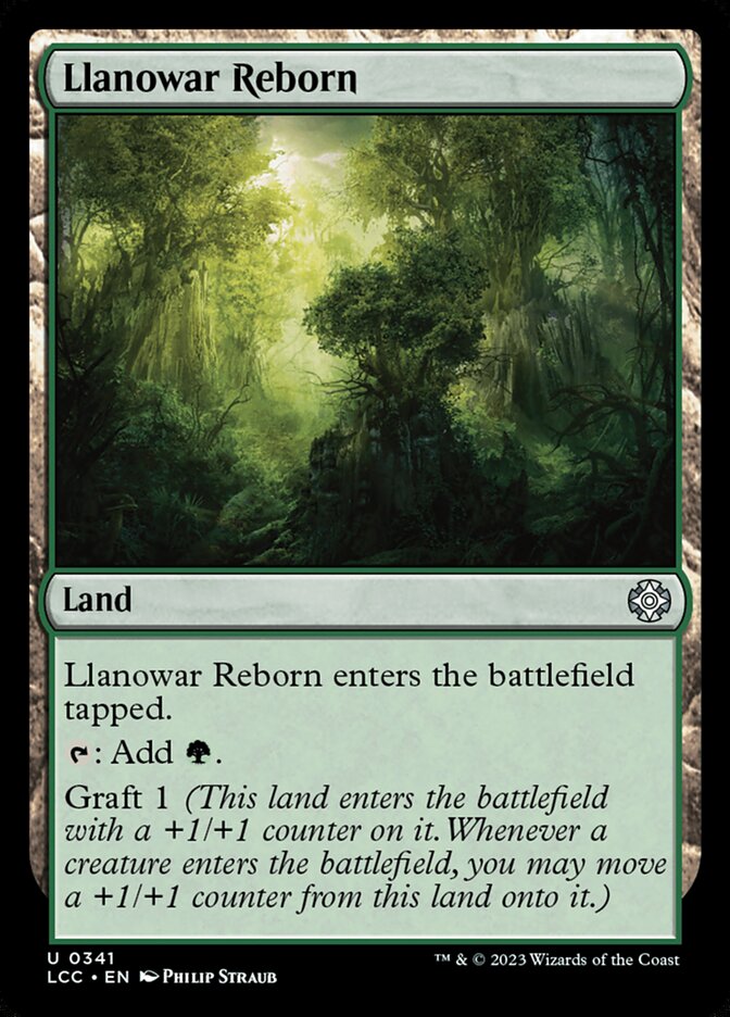 MTG Card Title: Llanowar Reborn LCC/341