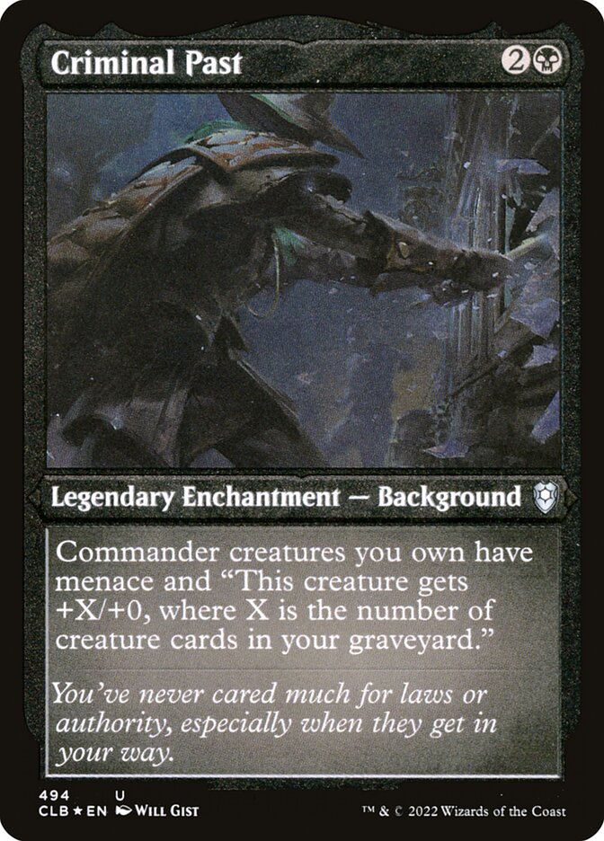 MTG Card Title: Criminal Past CLB/494