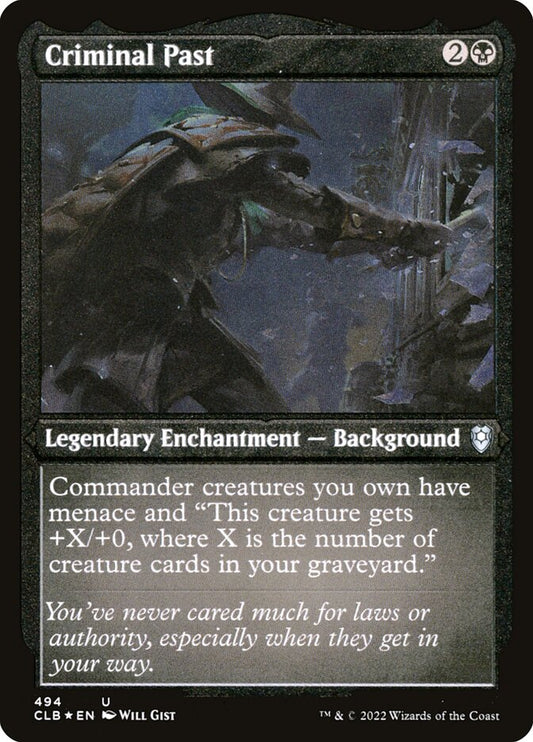 MTG Card Title: Criminal Past CLB/494