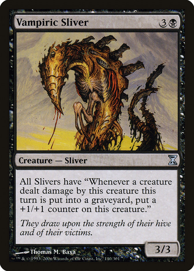 MTG Card Title: Vampiric Sliver TSP/140