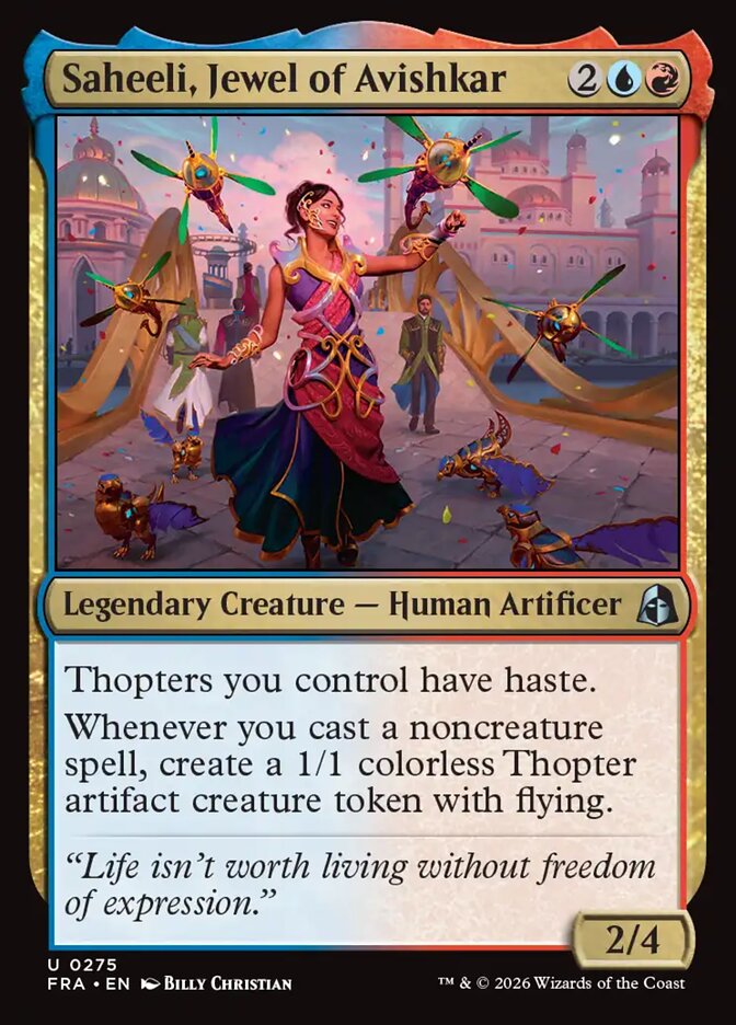 MTG Card Title: Saheeli, Jewel of Avishkar FRA/275