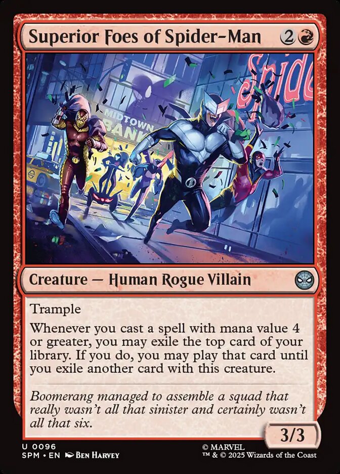 MTG Card Title: Superior Foes of Spider-Man SPM/96