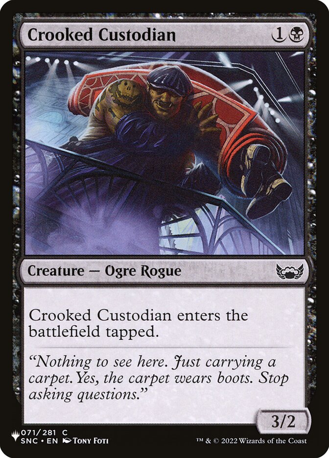 MTG Card Title: Crooked Custodian PLST/SNC-71