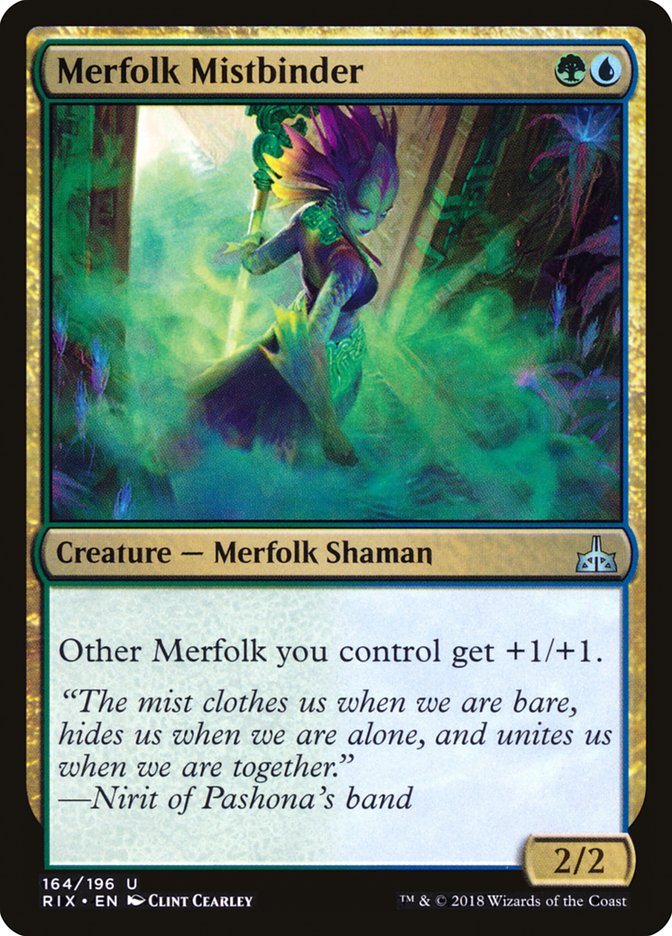 MTG Card Title: Merfolk Mistbinder RIX/164