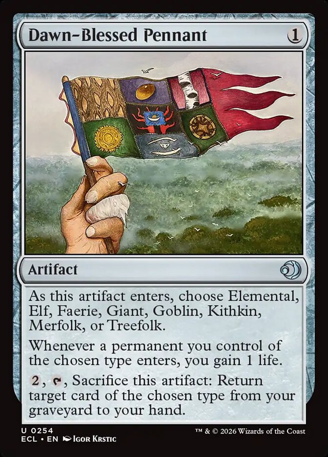 MTG Card Title: Dawn-Blessed Pennant ECL/254