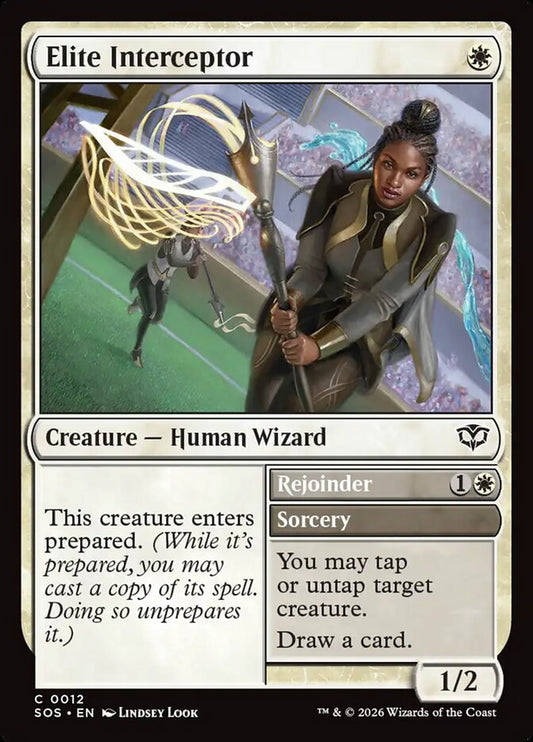 MTG Card Title: Elite Interceptor // Rejoinder SOS/12