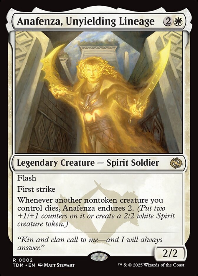 MTG Card Title: Anafenza, Unyielding Lineage TDM/2