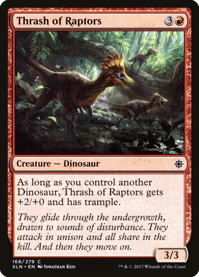 MTG Card Title: Thrash of Raptors XLN/168