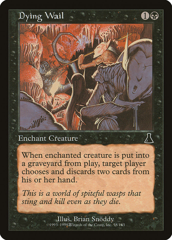 MTG Card Title: Dying Wail UDS/58