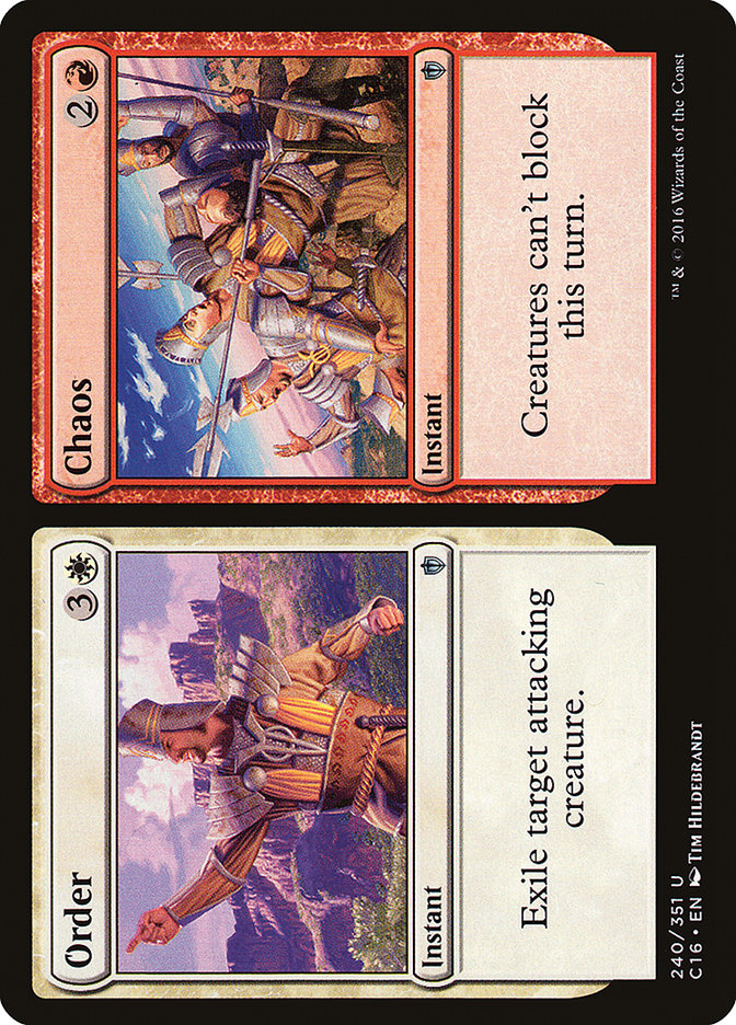 MTG Card Title: Order // Chaos C16/240