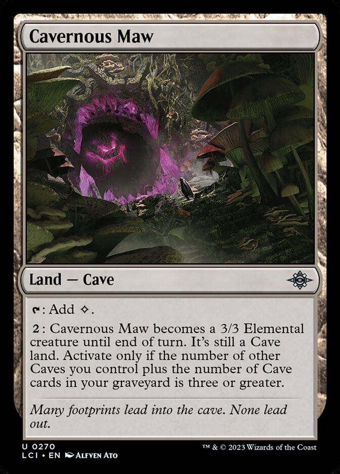MTG Card Title: Cavernous Maw LCI/270
