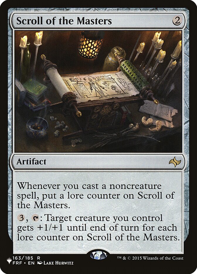 MTG Card Title: Scroll of the Masters PLST/FRF-163