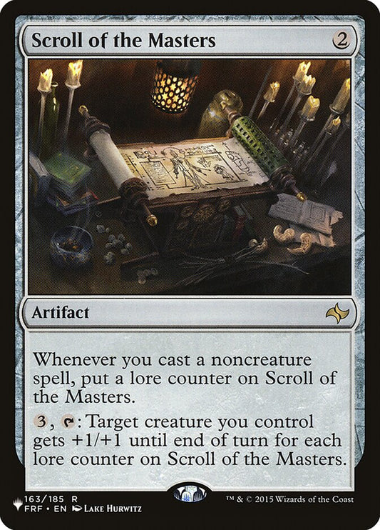 MTG Card Title: Scroll of the Masters PLST/FRF-163
