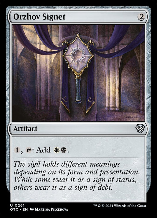 MTG Card Title: Orzhov Signet OTC/261