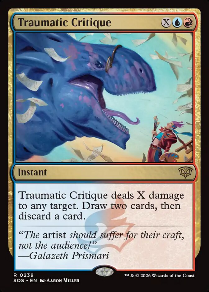 MTG Card Title: Traumatic Critique SOS/239