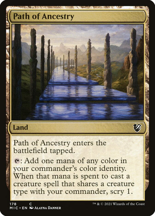 MTG Card Title: Path of Ancestry MIC/178