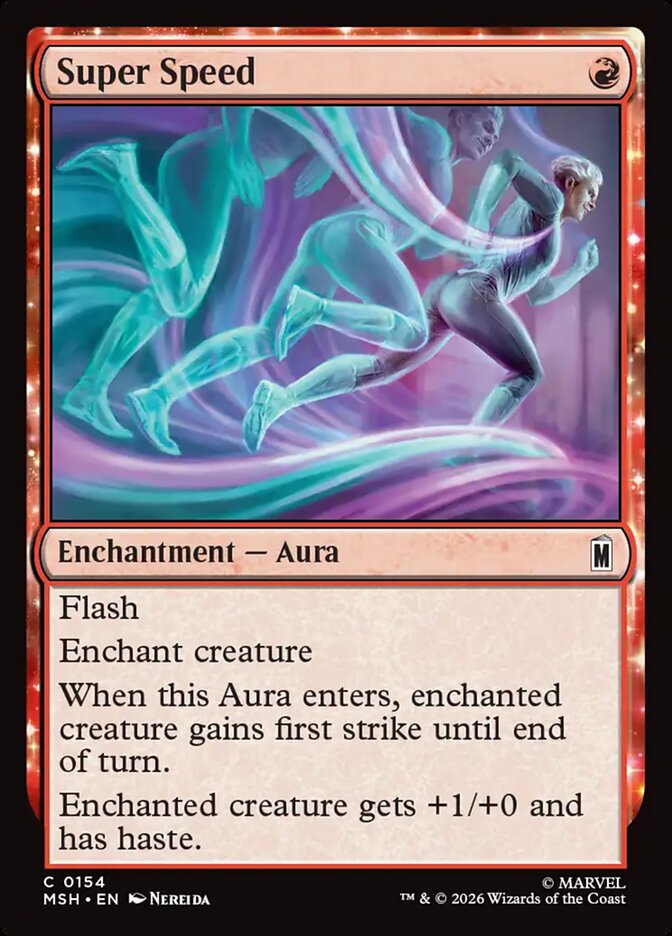 MTG Card Title: Super Speed MSH/154