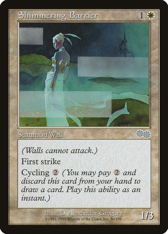 MTG Card Title: Shimmering Barrier USG/50