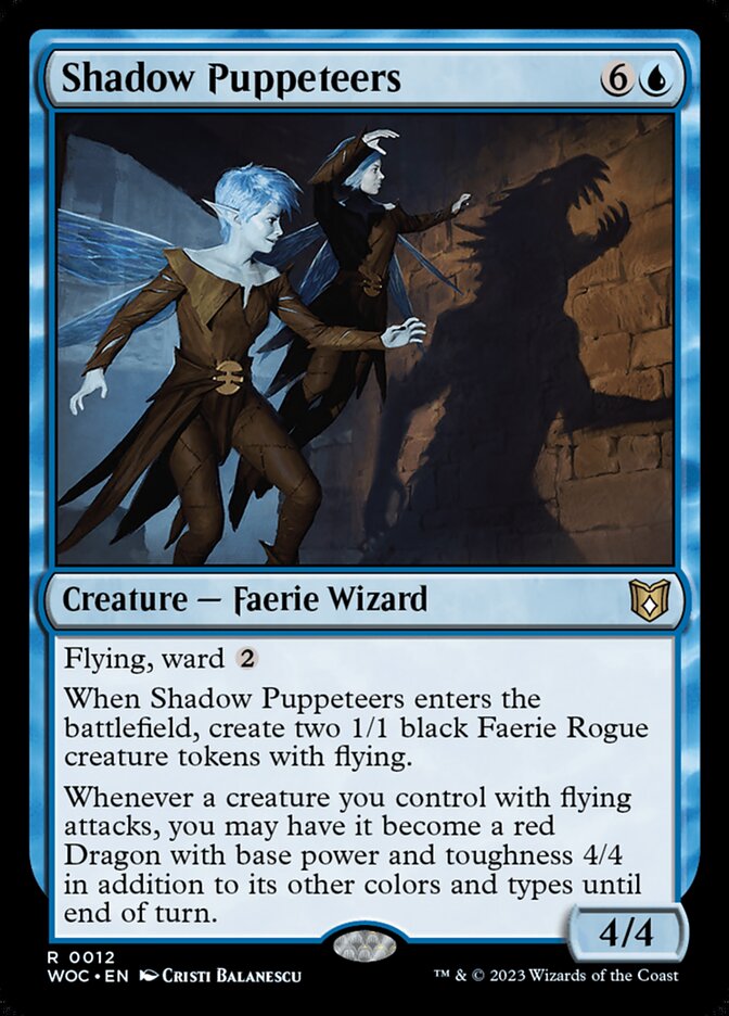 MTG Card Title: Shadow Puppeteers WOC/12