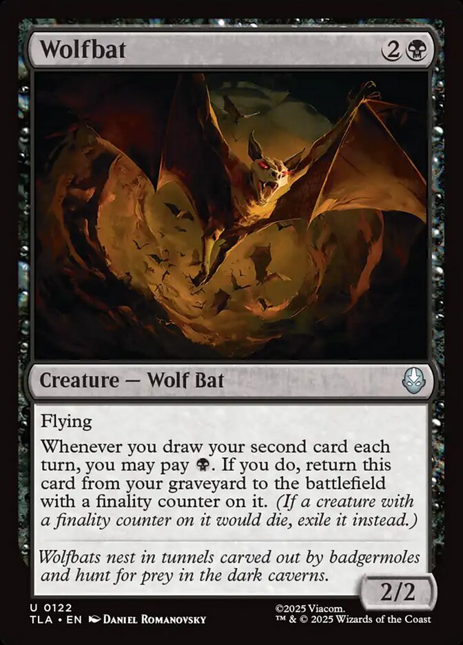 MTG Card Title: Wolfbat TLA/122