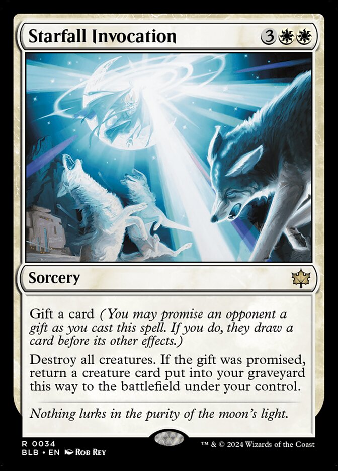 MTG Card Title: Starfall Invocation BLB/34