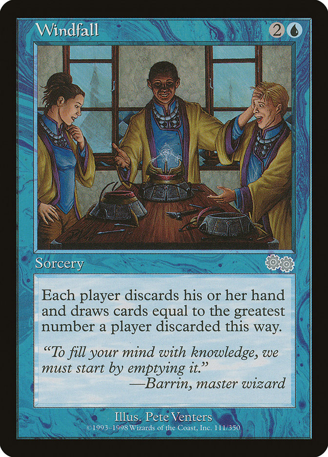 MTG Card Title: Windfall USG/111