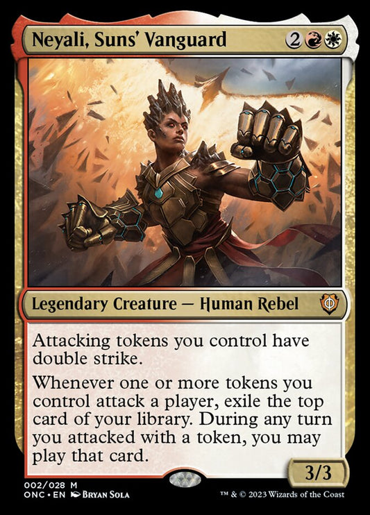 MTG Card Title: Neyali, Suns' Vanguard ONC/2