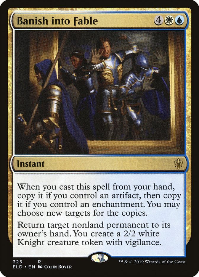 MTG Card Title: Banish into Fable ELD/325
