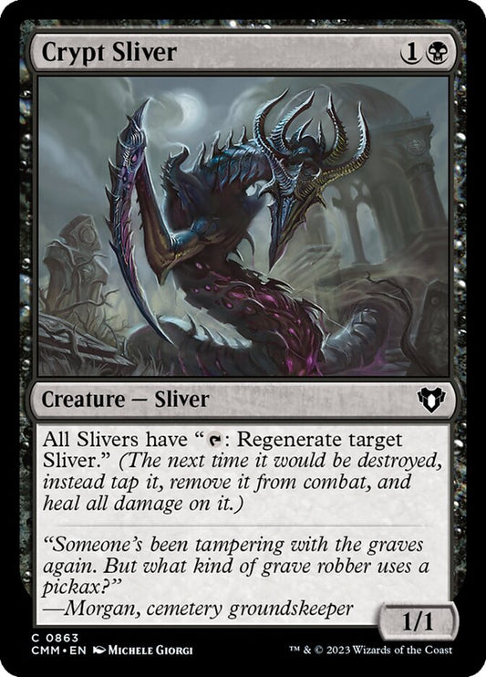 MTG Card Title: Crypt Sliver CMM/863