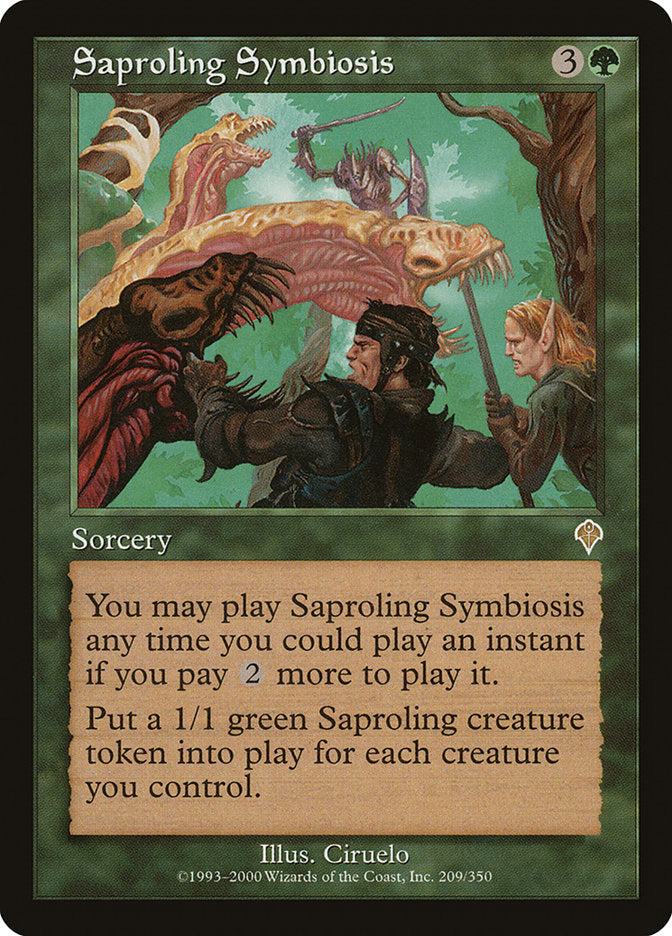 MTG Card Title: Saproling Symbiosis INV/209