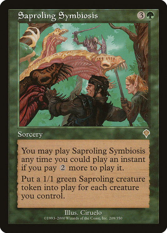 MTG Card Title: Saproling Symbiosis INV/209