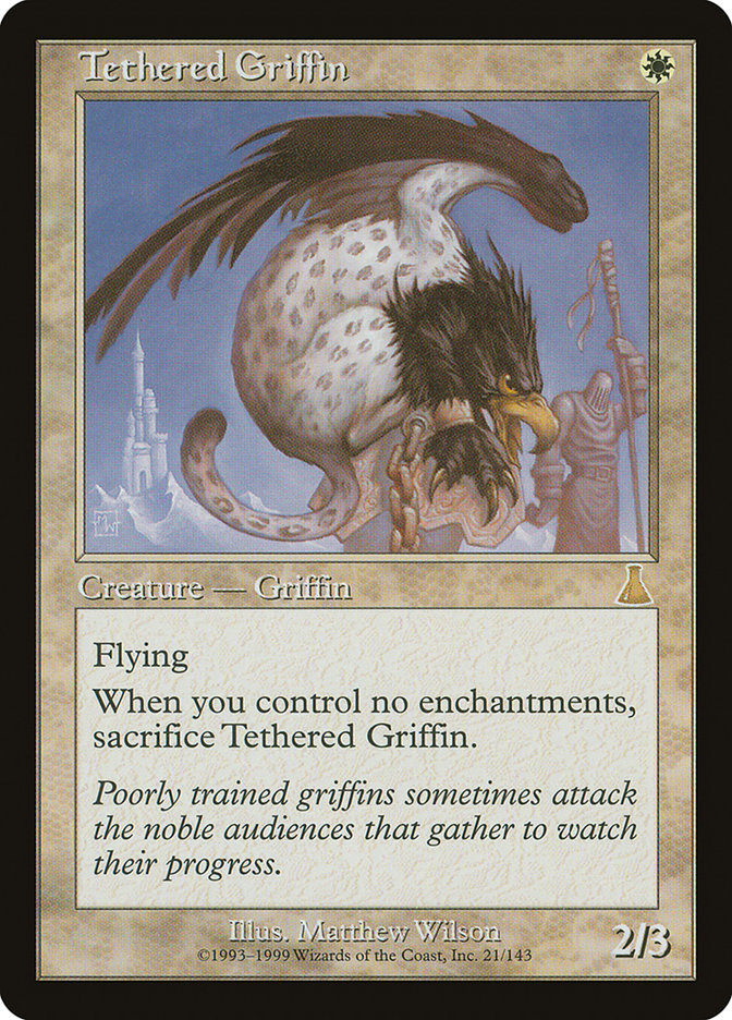 MTG Card Title: Tethered Griffin UDS/21