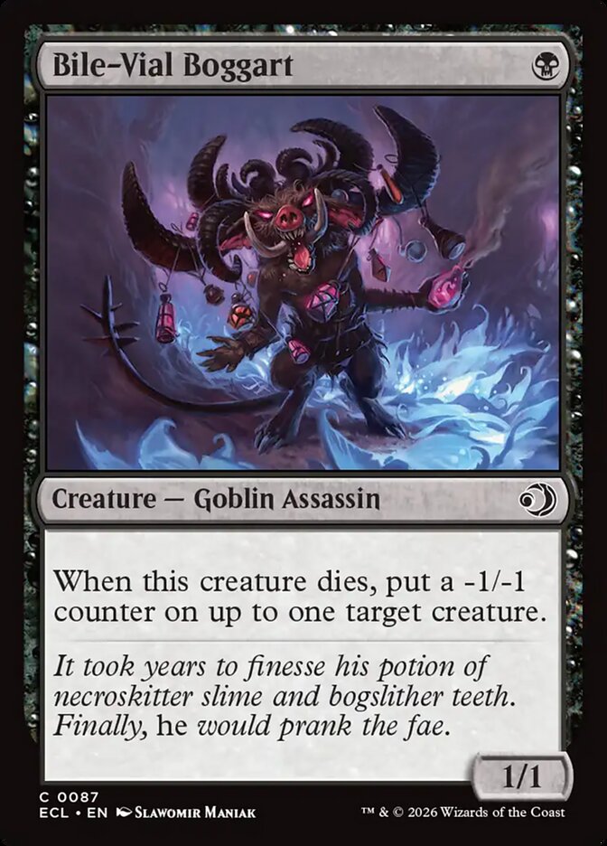 MTG Card Title: Bile-Vial Boggart ECL/87