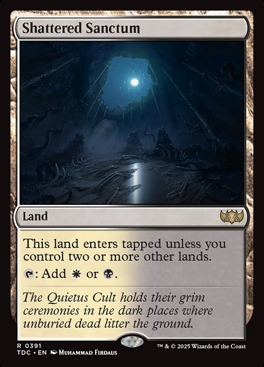 MTG Card Title: Shattered Sanctum TDC/391