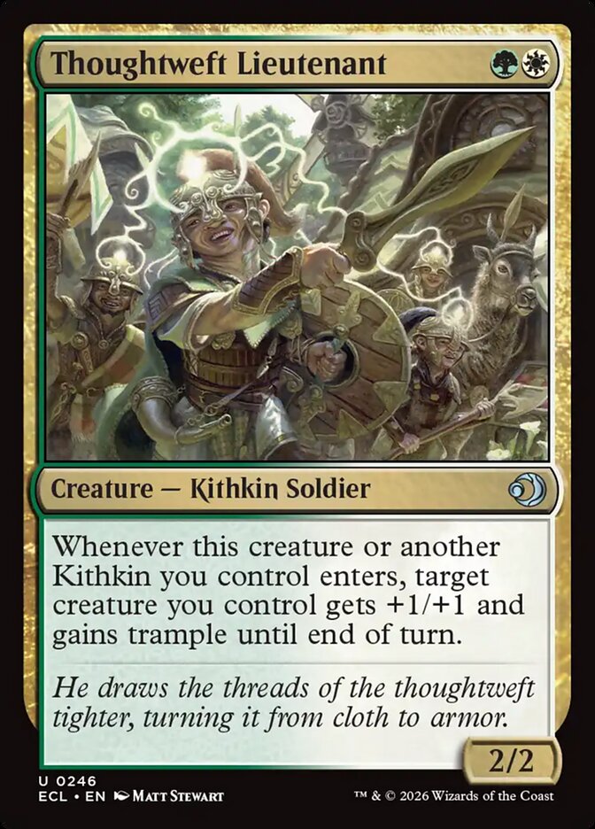 MTG Card Title: Thoughtweft Lieutenant ECL/246