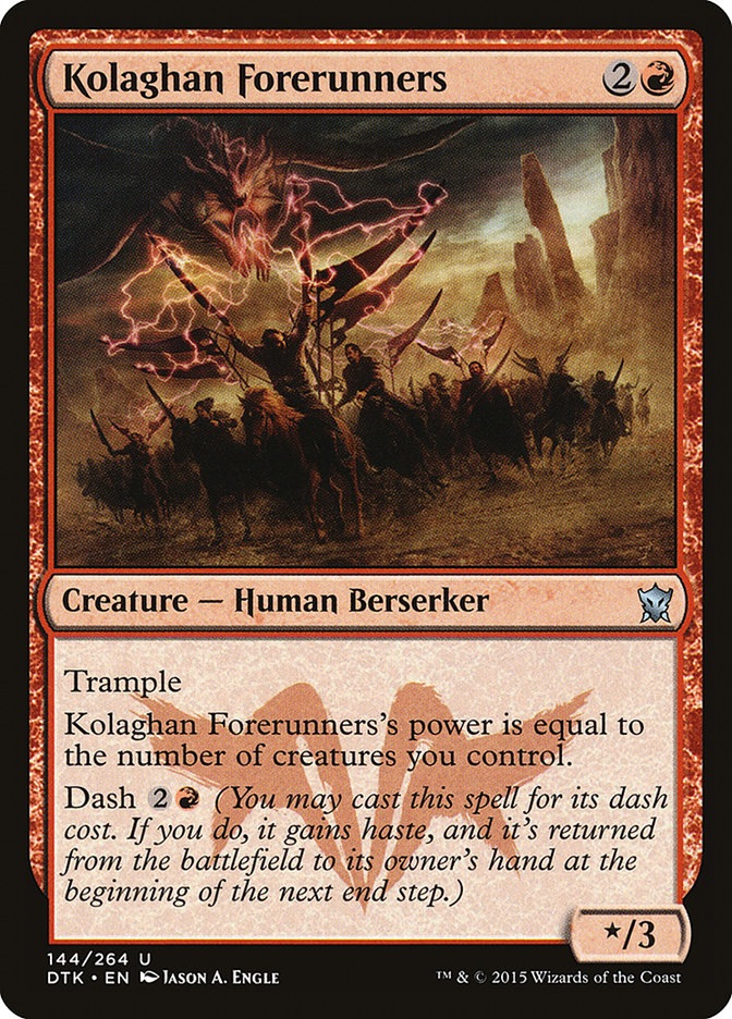 MTG Card Title: Kolaghan Forerunners DTK/144