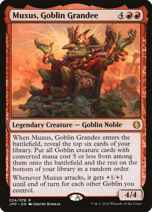 MTG Card Title: Muxus, Goblin Grandee JMP/24