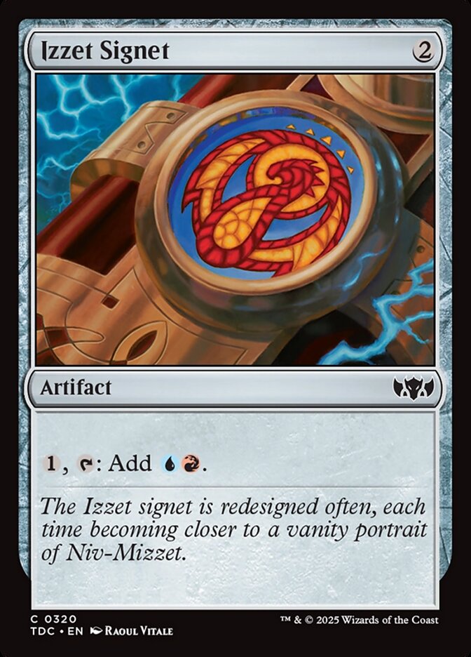 MTG Card Title: Izzet Signet TDC/320