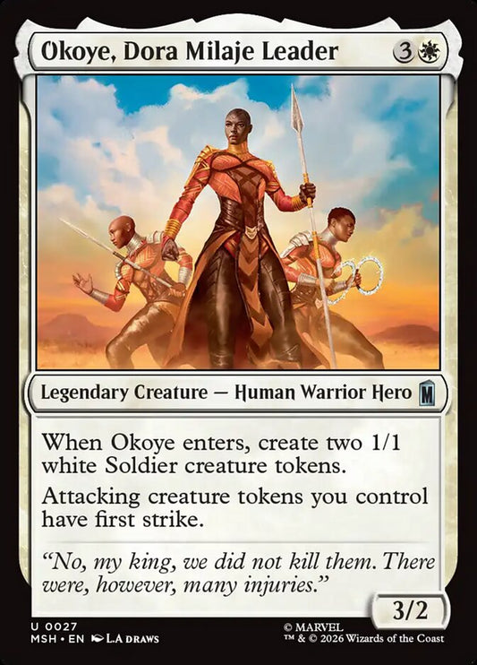 MTG Card Title: Okoye, Dora Milaje Leader MSH/27