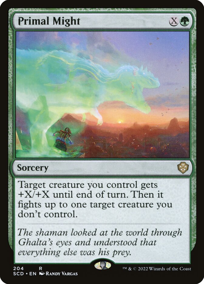 MTG Card Title: Primal Might SCD/204