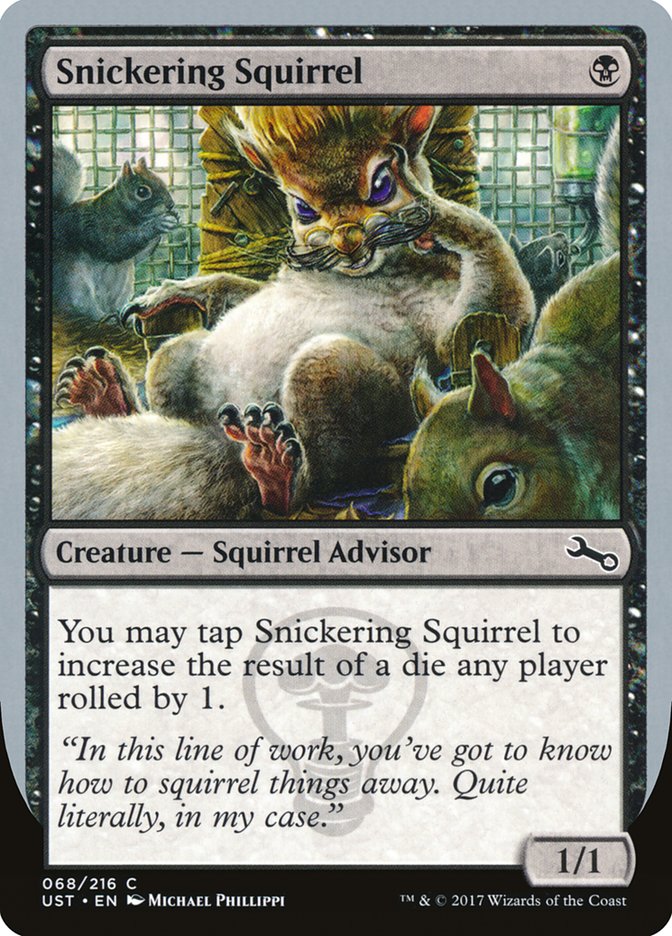 MTG Card Title: Snickering Squirrel UST/68