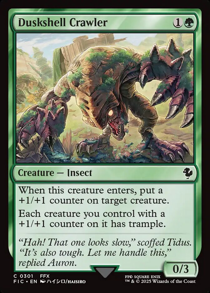 MTG Card Title: Duskshell Crawler FIC/301