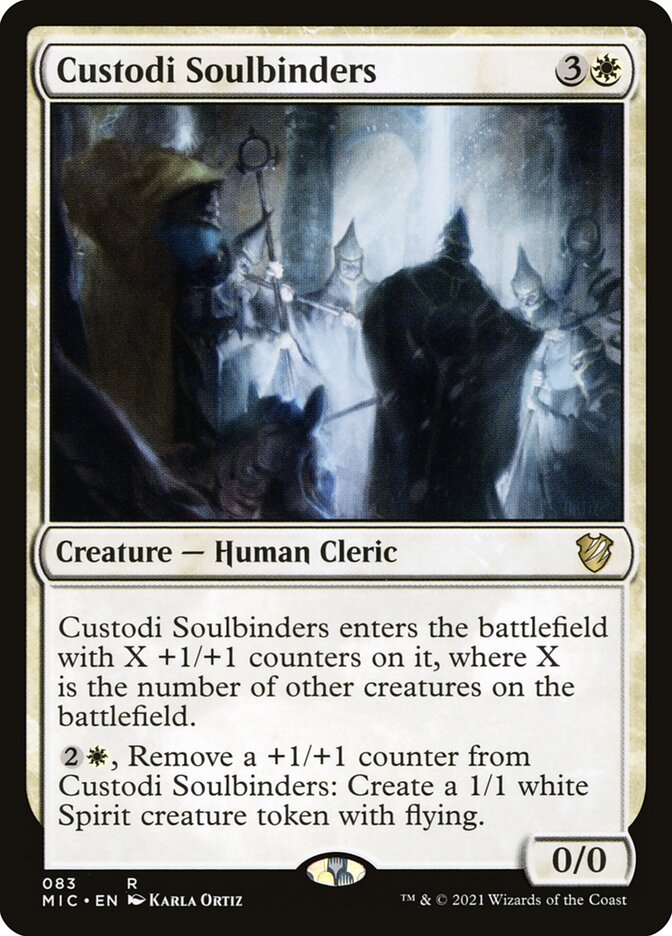 MTG Card Title: Custodi Soulbinders MIC/83