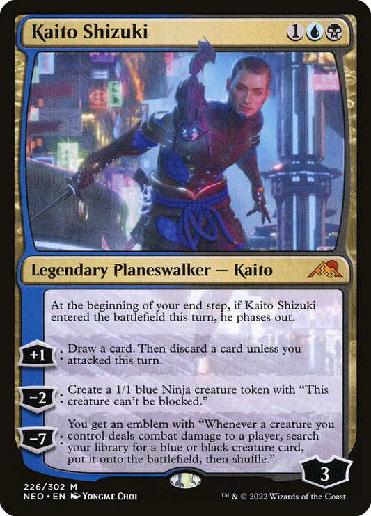 MTG Card Title: Kaito Shizuki NEO/226