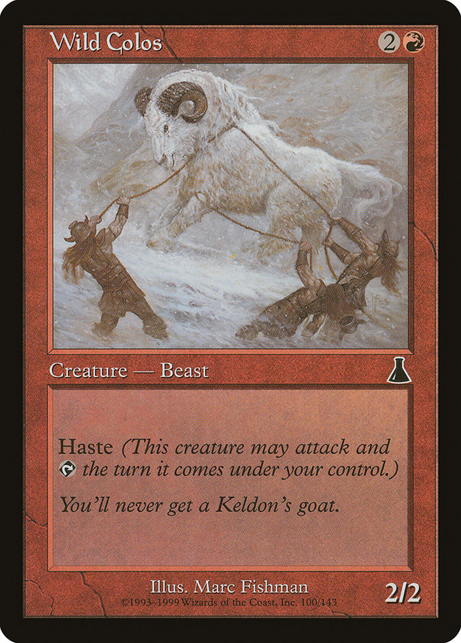 MTG Card Title: Wild Colos UDS/100