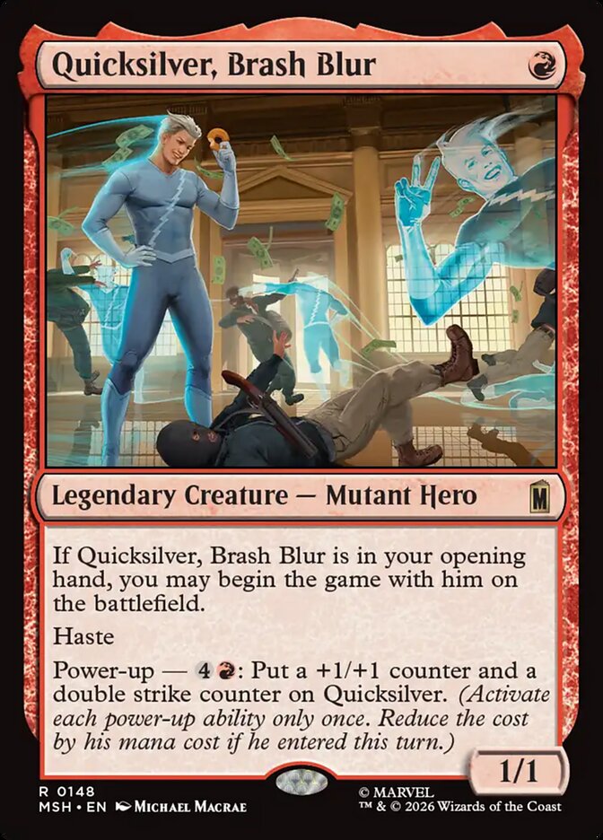 MTG Card Title: Quicksilver, Brash Blur MSH/148