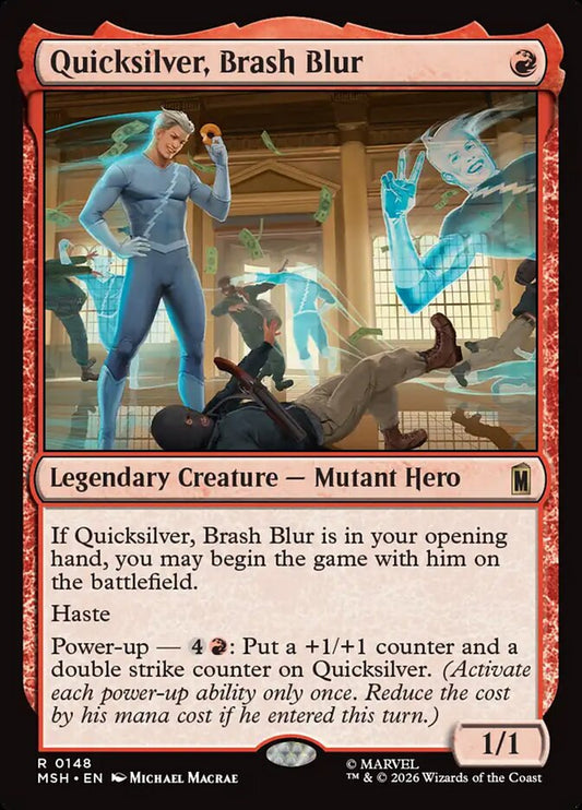 MTG Card Title: Quicksilver, Brash Blur MSH/148